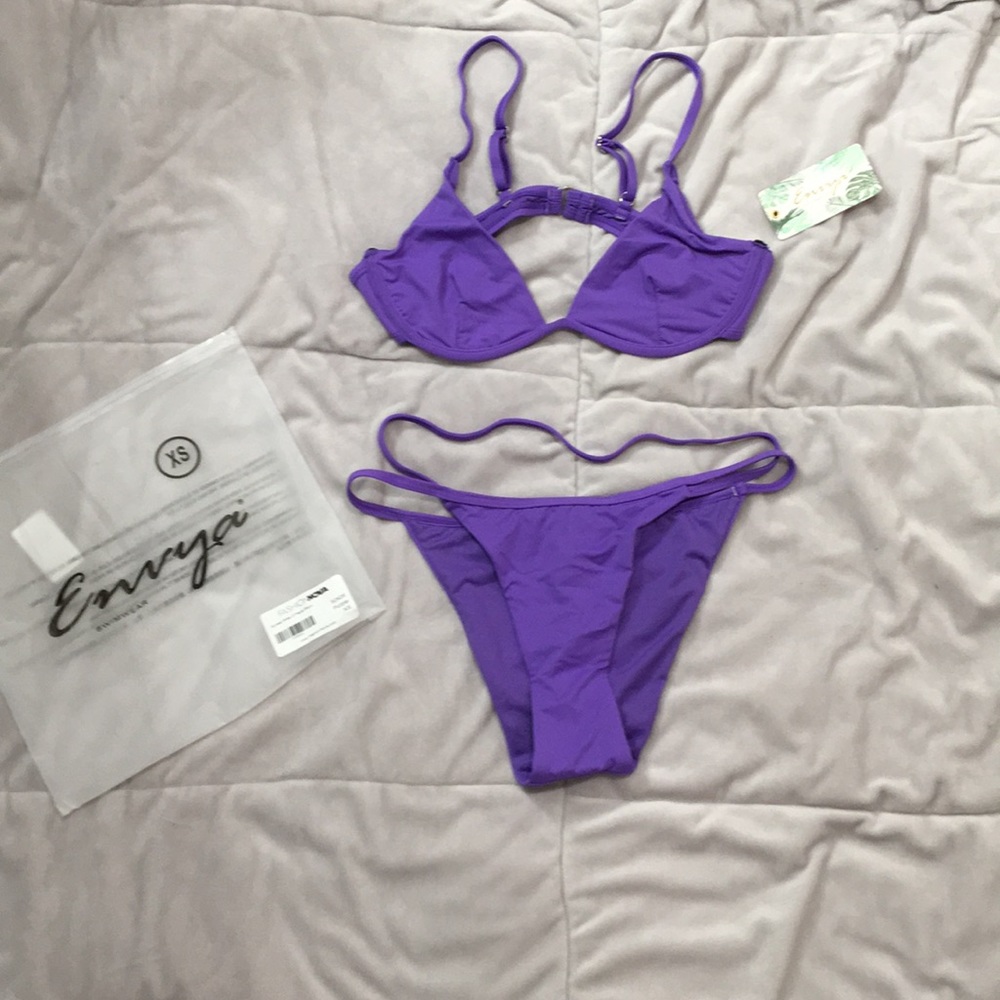 Purple swimsuit